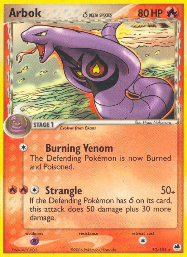 Arbok (Delta Species) - 13/101 (DF) Rare - Near Mint Reverse Holofoil