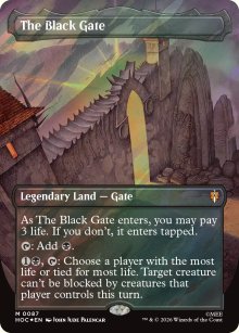 The Black Gate [ #0087 Borderless Surge Foil ] (HOC-M)