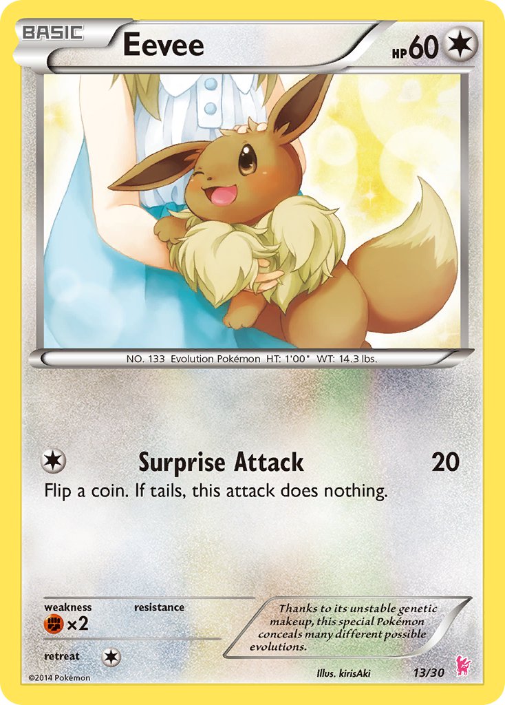 Eevee - 13/30 (TK6S) Common - Near Mint