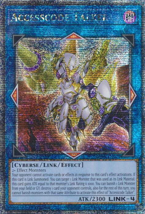 Accesscode Talker (New Art) (RA04-EN079) Quarter Century Secret Rare Near Mint 1st Edition