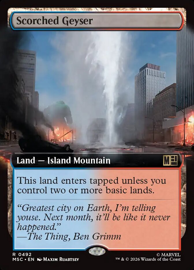 Scorched Geyser [ #0492 Extended Art ] (MSC-R)
