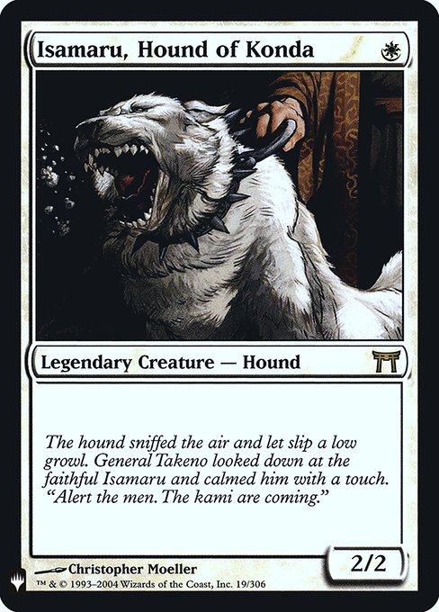 Isamaru, Hound of Konda [Mystery Booster Retail Foils #007] (CHK-R-FOIL)