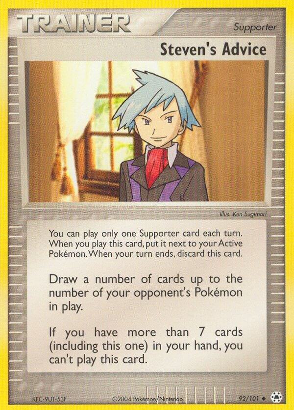 Steven's Advice - 92/101 (HL) Uncommon - Near Mint