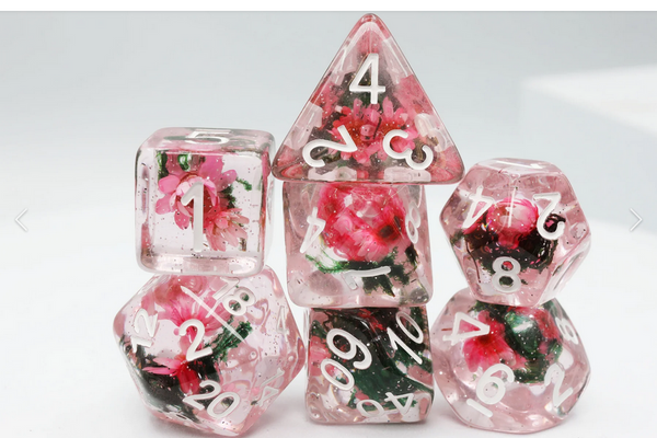 Carnation Love RPG Dice Set