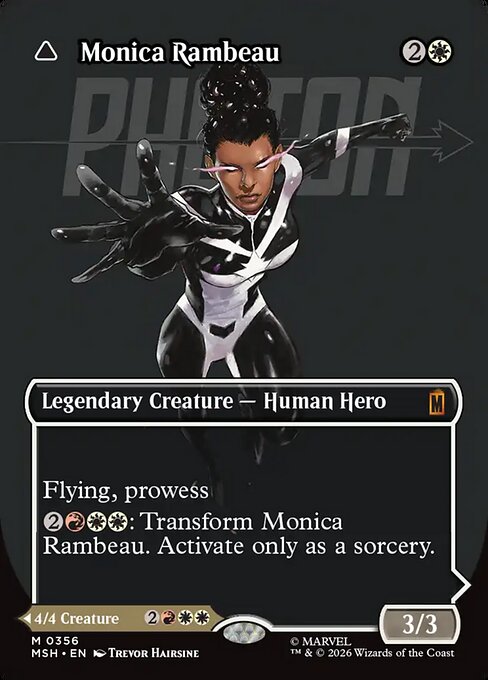 Monica Rambeau // Photon, Living Light [ #0356 Borderless Logo ] (MSH-M)