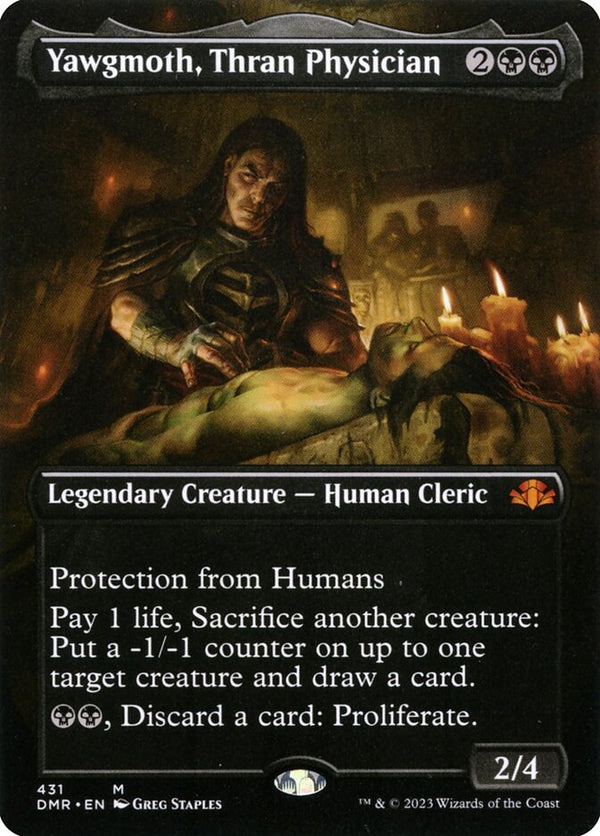 Yawgmoth, Thran Physician [#431 Alternate Art Borderless] (DMR-M-FOIL)