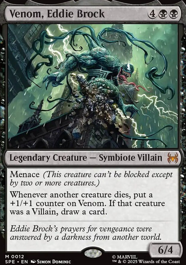Venom, Eddie Brock [ #0012 ] (SPE-M)
