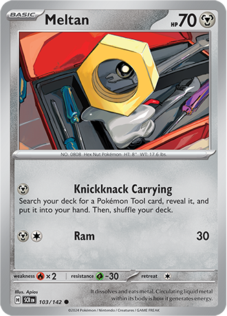 Meltan - 103/142 (SCR) Common - Near Mint