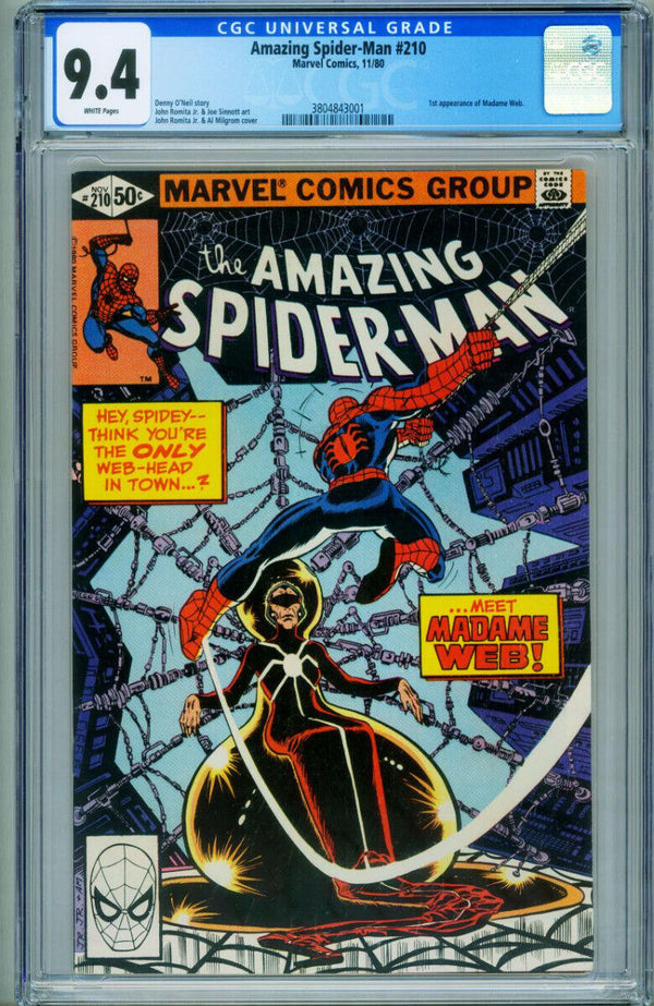 Amazing Spider-Man (1963 Series) #210 (CGC 9.4)1st Appearance Madame Web