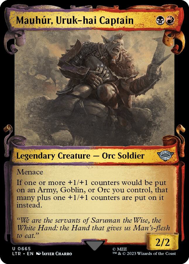Mauhur, Uruk-ahi Captain [#0665 Showcase Scrolls] (LTR-U)