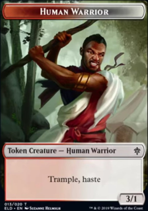 Human Warrior Token [#13/20] (ELD-T)