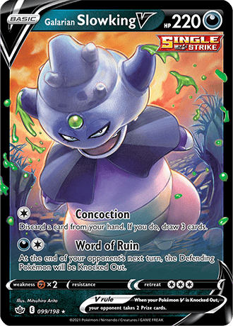 Galarian Slowking V - 099/198 (SWSH06) Ultra Rare - Near Mint Holofoil