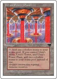 Urza's Power Plant [Column] (CHR-U) Light Play