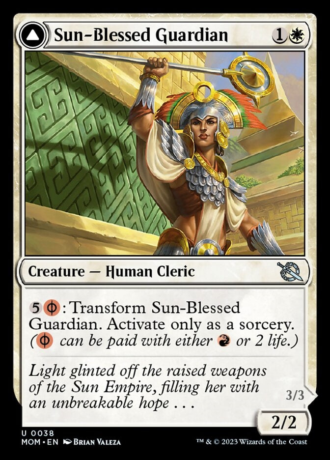 Sun-Blessed Guardian // Furnace-Blessed Conqueror [