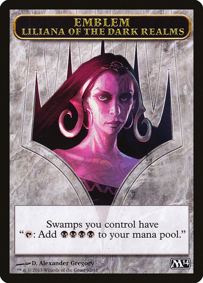 Liliana of the Dark Realms Emblem (M14-T)