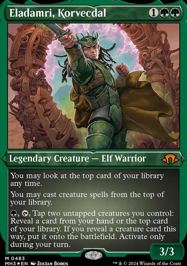 Eladamri, Korvecdal [#0483 Etched Foil] (MH3-M)