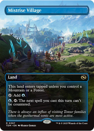 Mistrise Village [ #0397 Borderless Alternate Art ] (TDM-R)