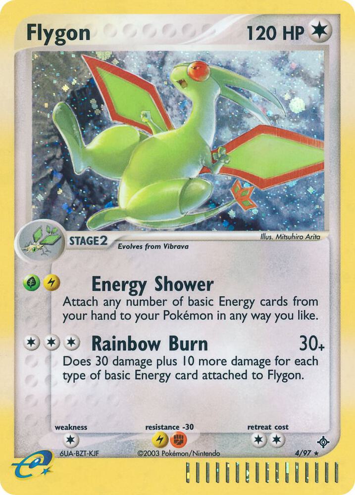 Flygon - 4/97 (DR) Holo Rare - Unlimited Damaged Holofoil