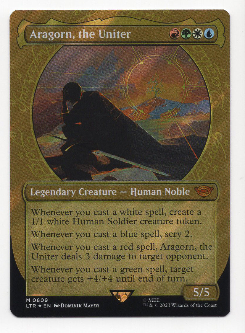 Aragorn, the Uniter [#0809 Showcase Surge Foil] (LTR-M)