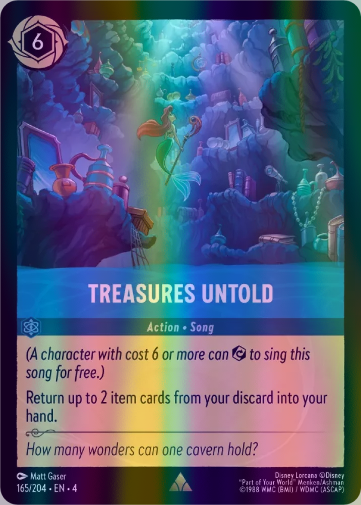 Treasures Untold (Ursula's Return 165/204) Rare - Near Mint Cold Foil