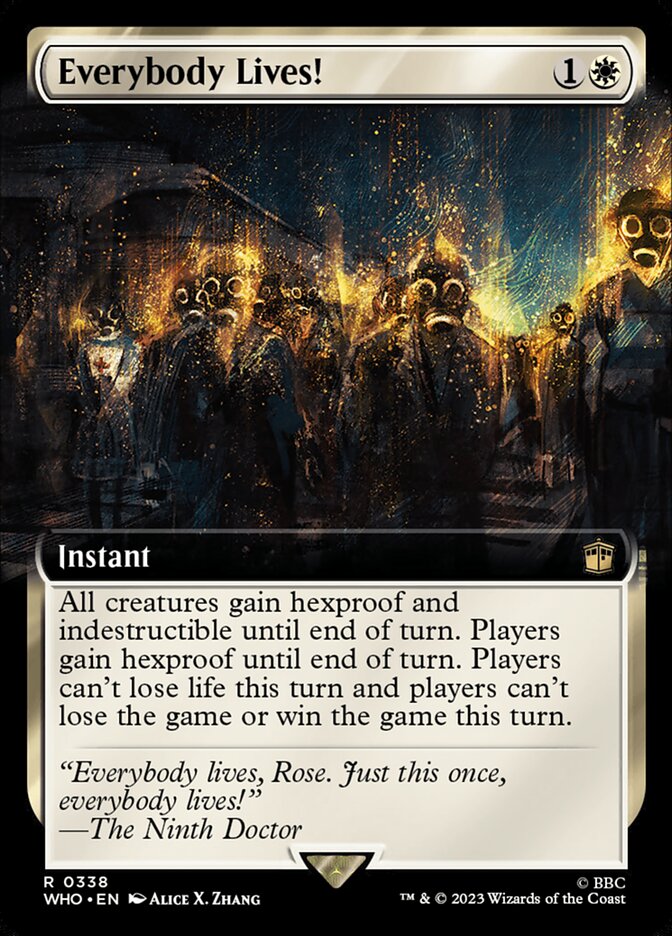 Everybody Lives! [#0338 Extended Art] (WHO-R-FOIL) Light Play