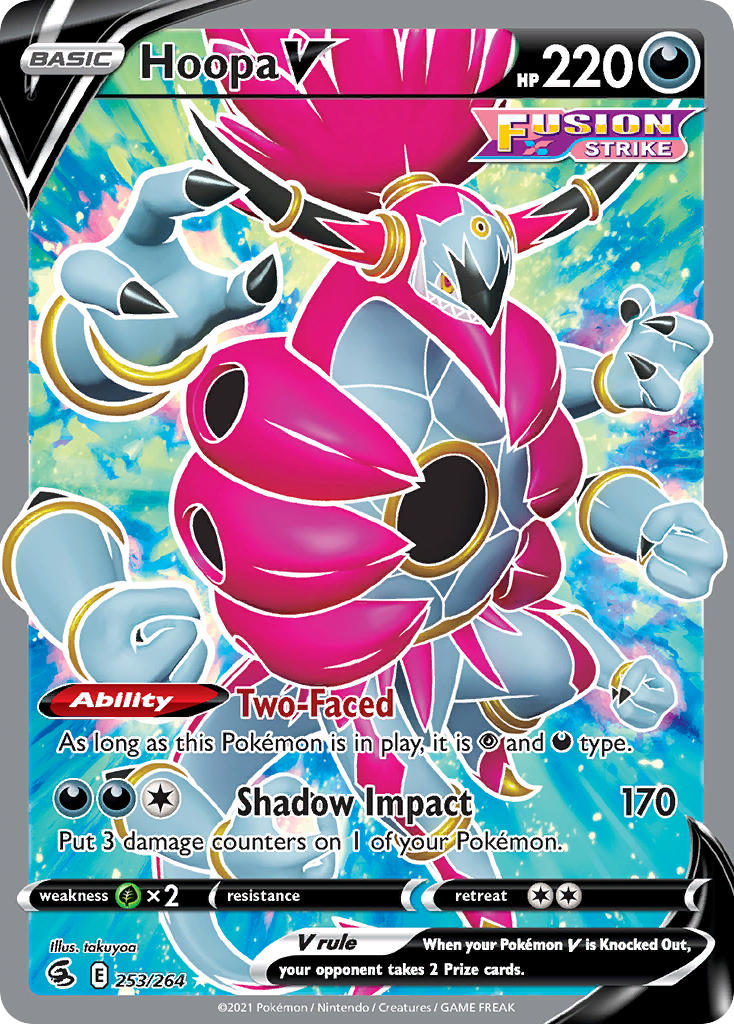 Hoopa V (Full Art) - 253/264 (SWSH08) Ultra Rare - Near Mint Holofoil