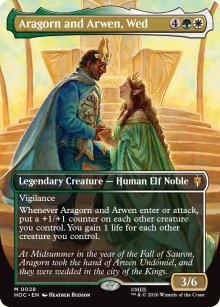 Aragorn and Arwen, Wed [ #0028 Borderless ] (HOC-M)