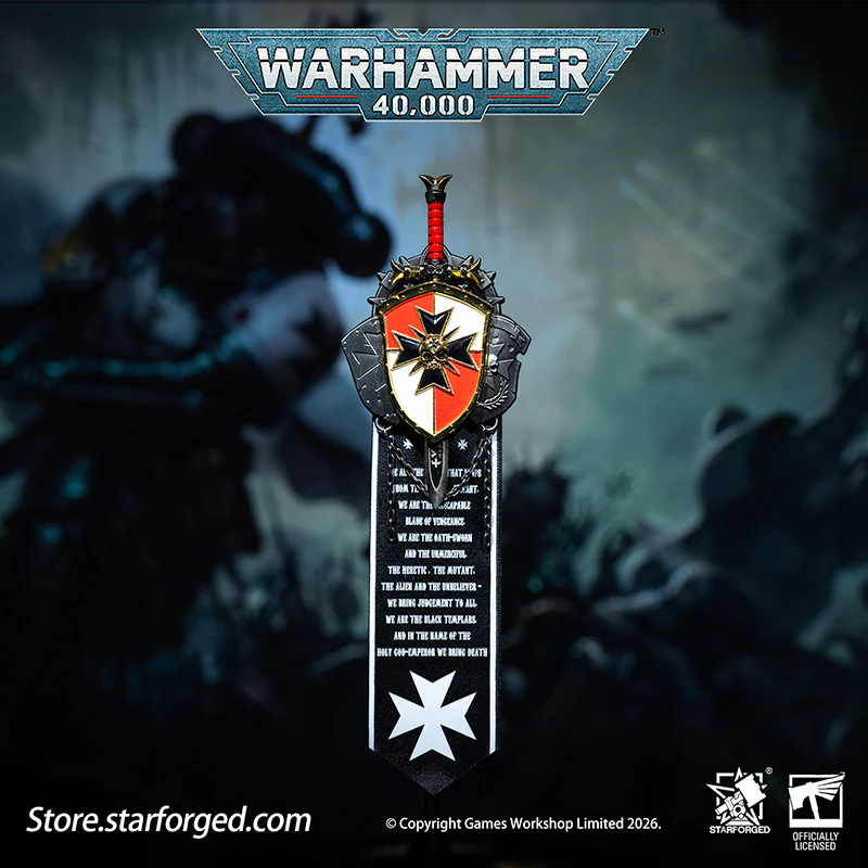 Starforged: Warhammer 40K - Seal & Badge - Black Templars: Sword Brethren [Shield & Sword Set]