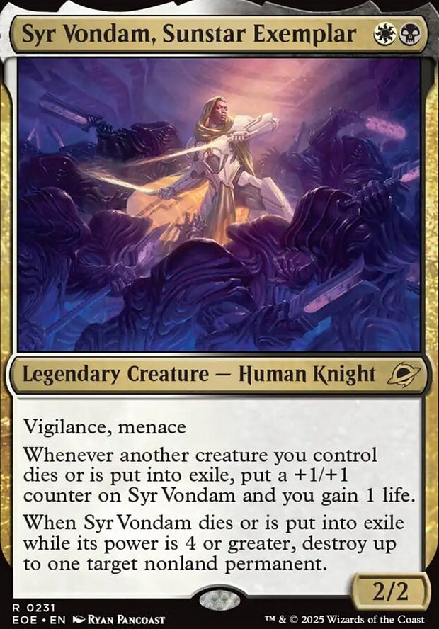 Syr Vondam, Sunstar Exemplar [ #0231 ] (EOE-R)