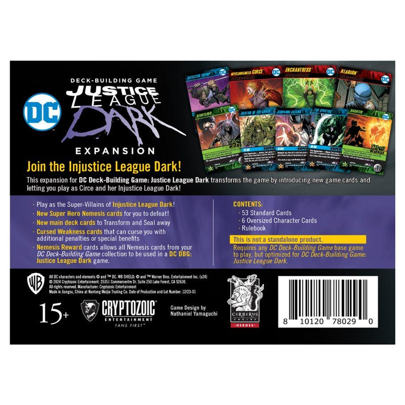 DC Comics Deck-Building Game - Justice League Dark Expansion (Release Date: 06.00.24)