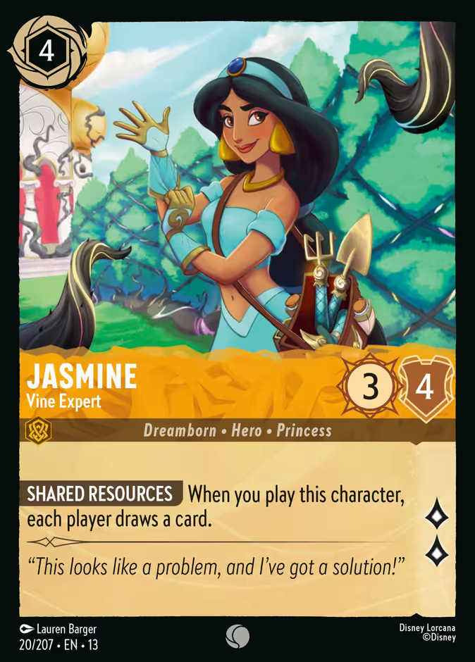 Jasmine - Vine Expert (020/204 - Attack of the Vine!) Common