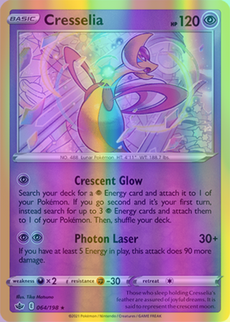 Cresselia - 064/198 (SWSH06) Holo Rare - Near Mint Reverse Holofoil