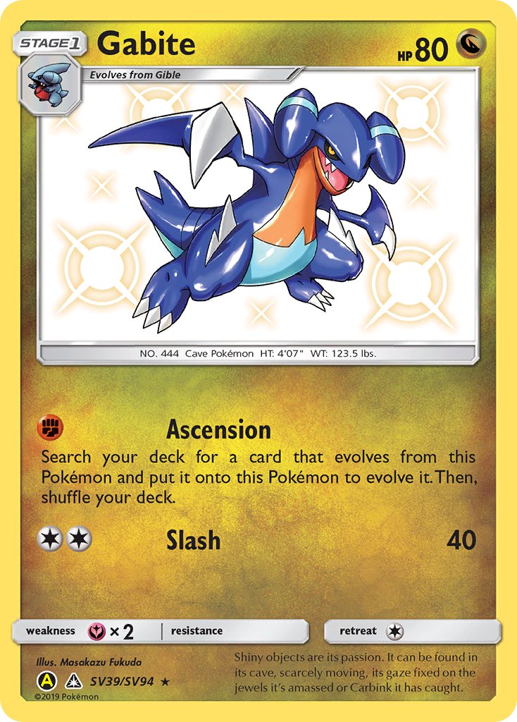 Gabite - SV39/SV94 (HIF:SV) Shiny Holo Rare - Near Mint Holofoil