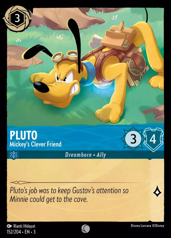 Pluto - Mickey's Clever Friend (Into the Inklands 152/204) Common - Near Mint