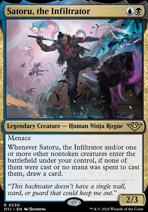 Satoru, the Infiltrator [#0230] (OTJ-R-FOIL)