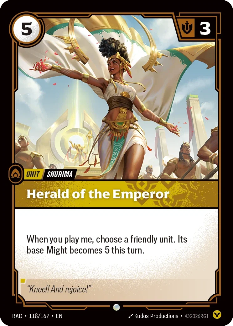 Herald of the Emperor - 118/167 (RAD) Common