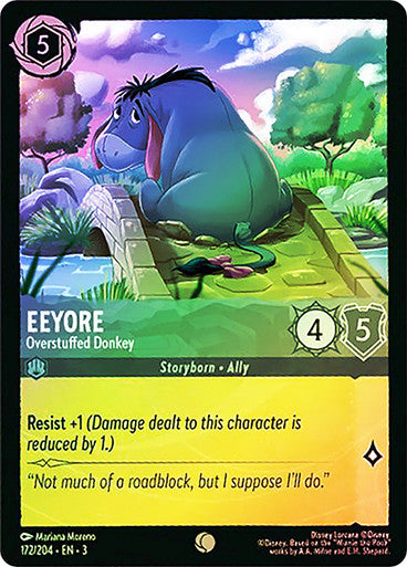 Eeyore - Overstuffed Donkey (Into the Inklands 172/204) Common - Near Mint Cold Foil