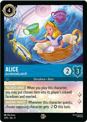 Alice - Accidentally Adrift (Disney Lorcana Promo Cards 2/P3) Promo - Near Mint Cold Foil