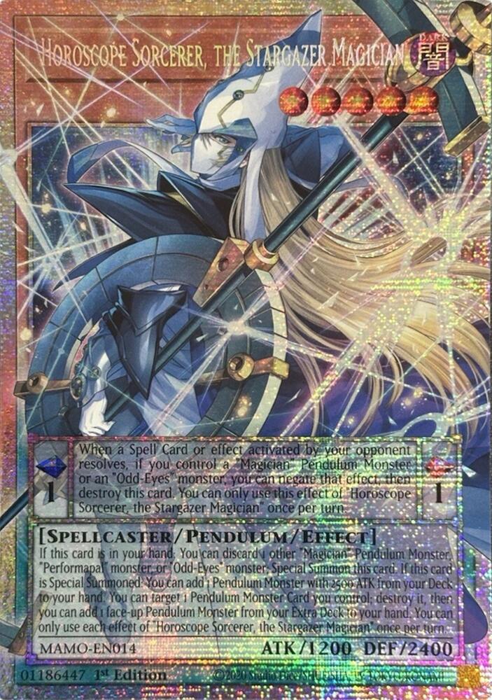 Horoscope Sorcerer, the Stargazer Magician (Extended Art) (MAMO-EN014)