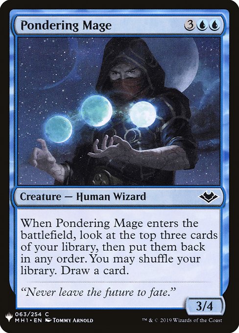 Pondering Mage [Mystery Booster #0457] (MH1-C)