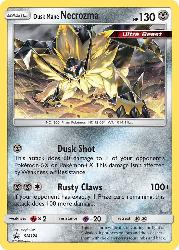 Dusk Mane Necrozma - SM124 (SM:PR) Promo - Near Mint Holofoil