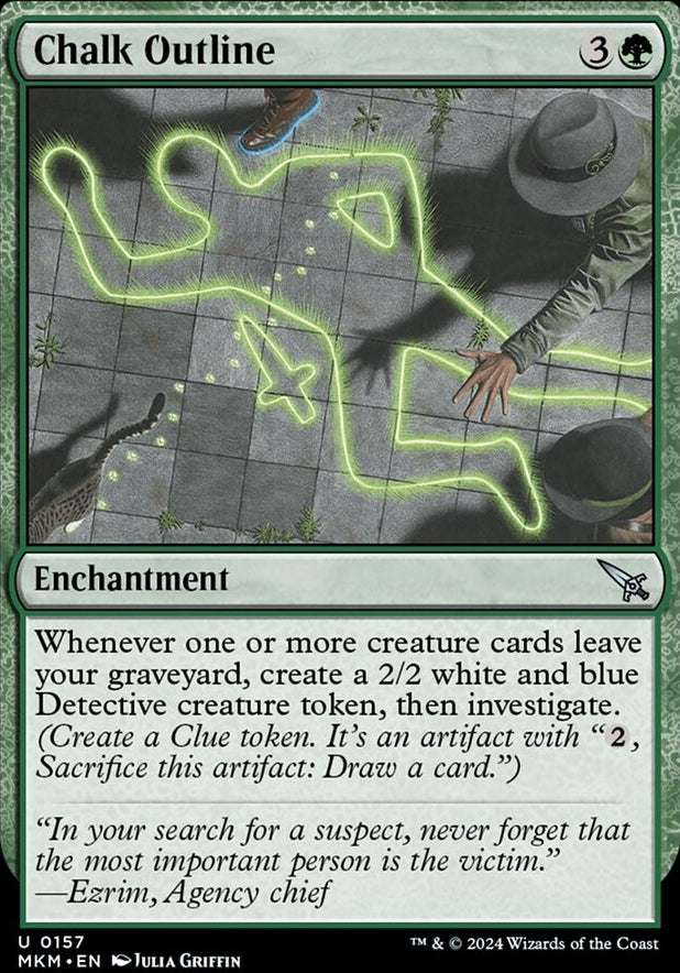 Chalk Outline [#0157] (MKM-U-FOIL)