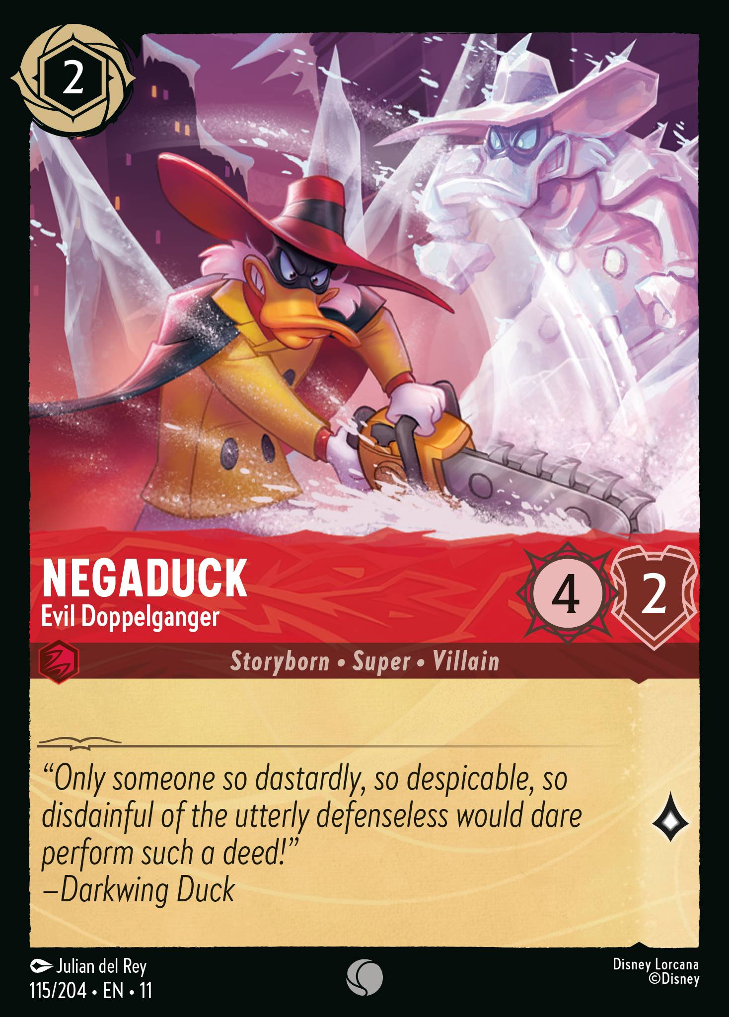 Negaduck - Evil Doppelganger (115/204 - Winterspell)  Common