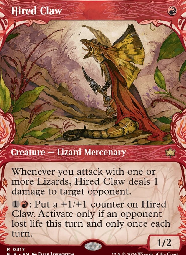 Hired Claw [#0317 Showcase] (BLB-R-FOIL)