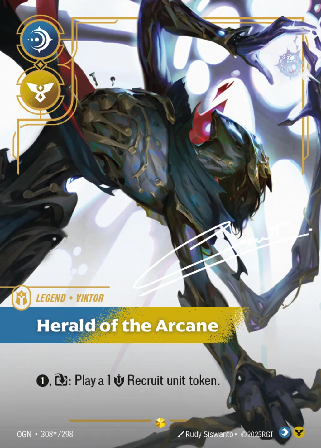 Viktor - Herald of the Arcane (Signature) - 308*/298 (OGN) Showcase