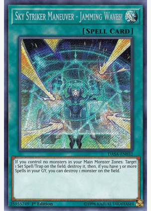 Sky Striker Maneuver - Jamming Waves! (DASA-EN032) Secret Rare - 1st Edition Near Mint