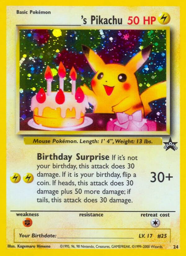 ______'s Pikachu - 24 (WoTC) Promo - Light Play Holofoil