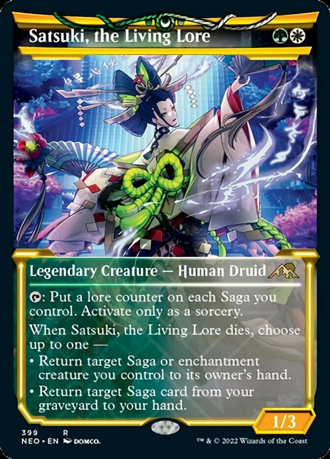 Satsuki, the Living Lore [ #399 Soft Glow Showcase ] (NEO-R)