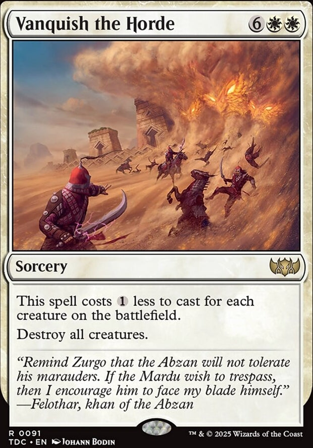 Vanquish the Horde [ #0091 ] (TDC-R)