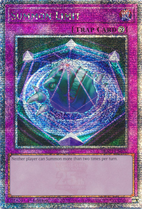 Summon Limit (RA01-EN070) Quarter Century Secret Rare - Near Mint 1st Edition